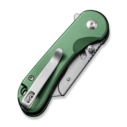 CIVIVI Knives™ Elementum Utility Button Lock C23039B-3 Green Aluminum 6Cr Stainless Steel Pocket Knife