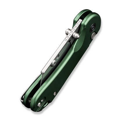CIVIVI Knives™ Elementum Utility Button Lock C23039B-3 Green Aluminum 6Cr Stainless Steel Pocket Knife