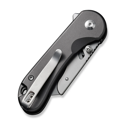 CIVIVI Knives™ Elementum Utility Button Lock C23039B-4 Gray Aluminum 6Cr Stainless Steel Pocket Knife
