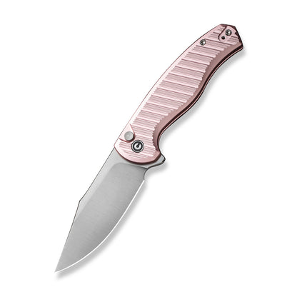 CIVIVI Knives™ Stormhowl Button Lock C23040B-3 Light Pink Aluminum Nitro-V Stainless Steel Pocket Knife