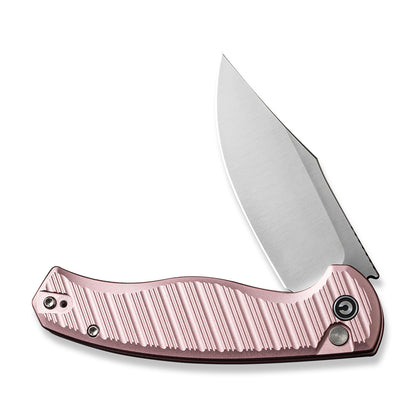 CIVIVI Knives™ Stormhowl Button Lock C23040B-3 Light Pink Aluminum Nitro-V Stainless Steel Pocket Knife