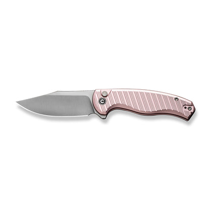 CIVIVI Knives™ Stormhowl Button Lock C23040B-3 Light Pink Aluminum Nitro-V Stainless Steel Pocket Knife