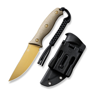 CIVIVI Knives™ Stormridge Fixed Blade C23041-2 Tan G10 Nitro-V Stainless Steel Knife