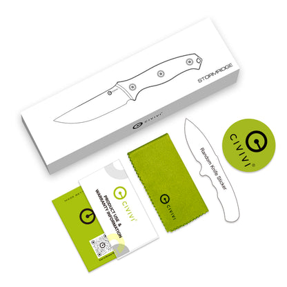 CIVIVI Knives™ Stormridge Fixed Blade C23041-3 Green Micarta Nitro-V Stainless Steel Knife