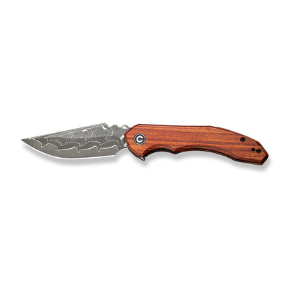 CIVIVI Knives™ Bluetick Liner Lock C23050-DS1 Guibourtia Wood Damascus Steel Pocket Knife