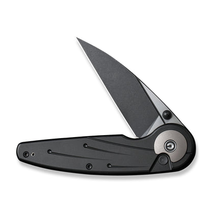 CIVIVI Knives™ Starflare Button Lock C23052-1 Black Aluminum Nitro-V Stainless Steel Pocket Knife