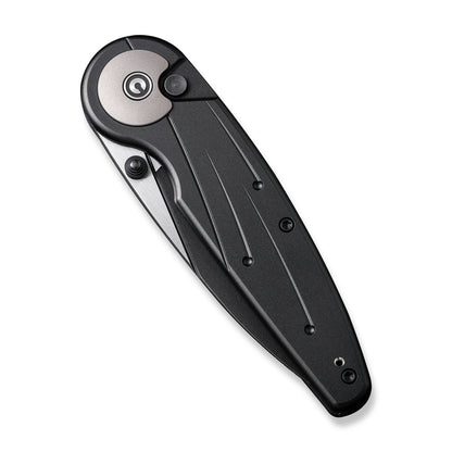 CIVIVI Knives™ Starflare Button Lock C23052-1 Black Aluminum Nitro-V Stainless Steel Pocket Knife