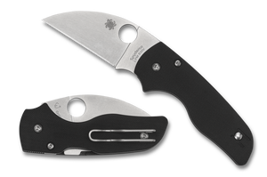 Spyderco Knives™ Lil Native Lockback C230GPWC Black G10 CPM S30V Stainless Steel Pocket Knife