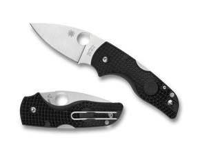 Spyderco Knives™ Lil' Native Back Lock C230PBK Black FRN CTS BD1N Stainless Steel Pocket Knife