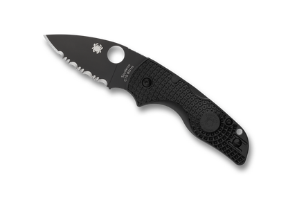 Spyderco Knives™ Lil' Native Back Lock C230SBBK Black FRN CTS BD1N Stainless Steel Pocket Knife