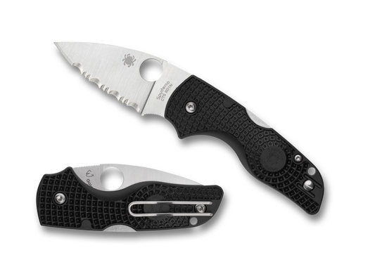 Spyderco Knives™ Lil' Native Back Lock C230SBK Black FRN CTS BD1N Stainless Steel Pocket Knife