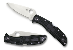 Spyderco Knives™ Endela Lockback C243PBK Black Fiberglass-Reinforced-Nylon VG-10 Stainless Steel Pocket Knife