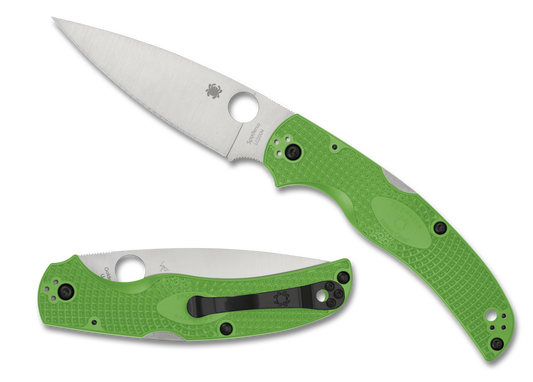 Spyderco Knives™ Native Chief Lockback C244PGR Green FRN LC200N Stainless Steel Pocket Knife