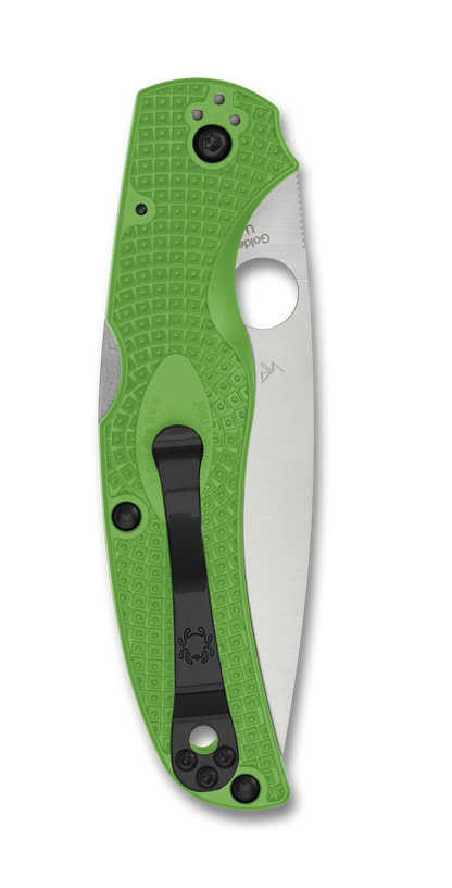 Spyderco Knives™ Native Chief Lockback C244PGR Green FRN LC200N Stainless Steel Pocket Knife