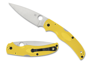 Spyderco Knives™ Native Chief Lockback C244PYL Yellow FRN CPM MagnaCut Stainless Steel Pocket Knife