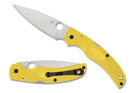 Spyderco Knives™ Native Chief Lockback C244PYL Yellow FRN CPM MagnaCut Stainless Steel Pocket Knife