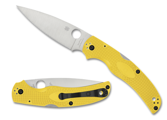 Spyderco Knives™ Native Chief Lockback C244PYL Yellow FRN CPM MagnaCut Stainless Steel Pocket Knife