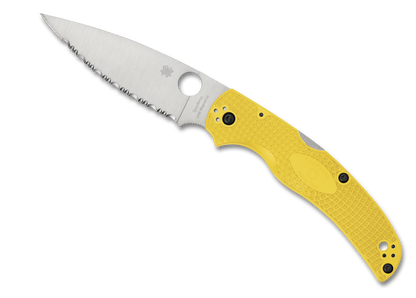 Spyderco Knives™ Native Chief Lockback C244SYL Yellow FRN CPM MagnaCut Stainless Steel Pocket Knife