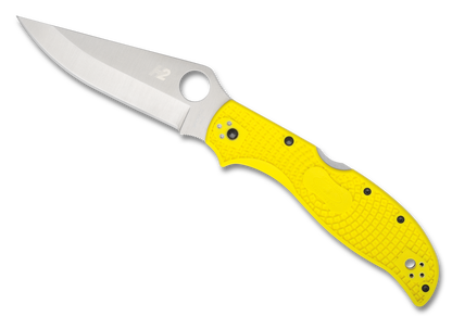 Spyderco Knives™ Stretch 2 Xl Lockback C258PYL Yellow FRN H-2 Stainless Steel Pocket Knife