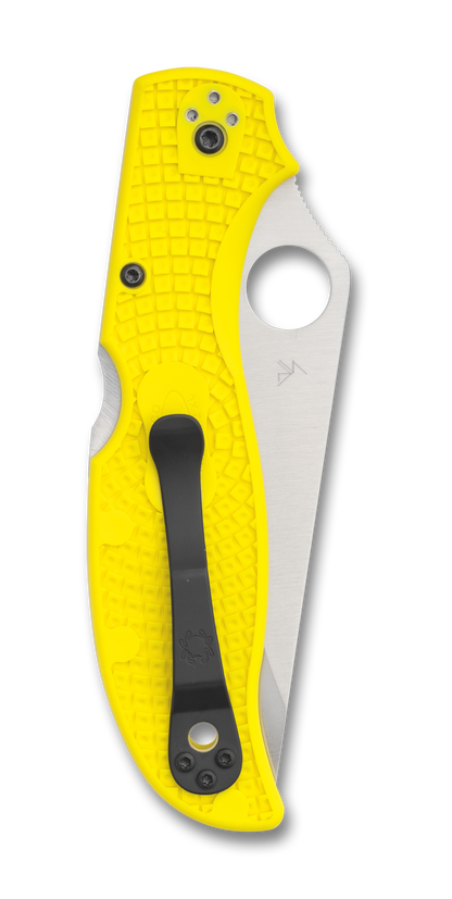 Spyderco Knives™ Stretch 2 Xl Lockback C258SYL Yellow FRN H-2 Stainless Steel Pocket Knife