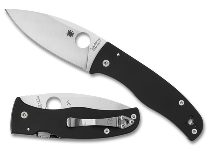 Spyderco Knives™ Bodacious Back Lock C263GP Black G10 CPM S30V Stainless Steel Pocket Knife