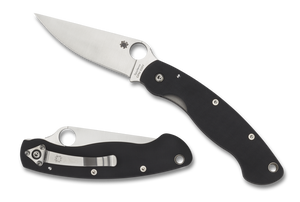 Spyderco Knives™ Military Liner Lock C36GPE Black G-10 CPM S30V Stainless Steel Pocket Knife