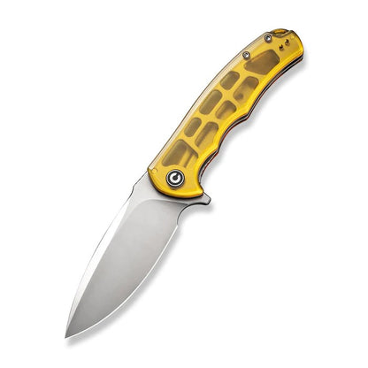 CIVIVI Knives™ Praxis Liner Lock C803L Amber Ultem 9Cr18MoV Stainless Steel Pocket Knife