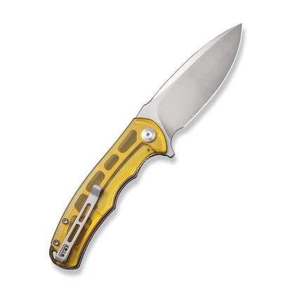 CIVIVI Knives™ Praxis Liner Lock C803L Amber Ultem 9Cr18MoV Stainless Steel Pocket Knife