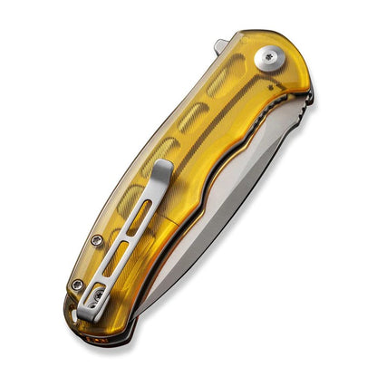 CIVIVI Knives™ Praxis Liner Lock C803L Amber Ultem 9Cr18MoV Stainless Steel Pocket Knife