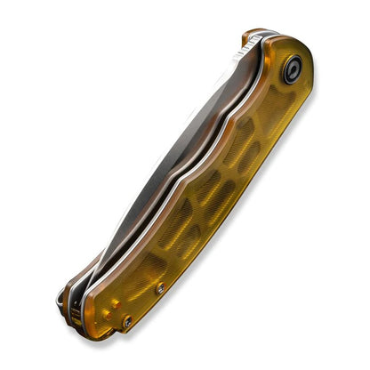 CIVIVI Knives™ Praxis Liner Lock C803L Amber Ultem 9Cr18MoV Stainless Steel Pocket Knife