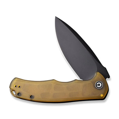 CIVIVI Knives™ Praxis Liner Lock C803M Amber Ultem 9Cr18MoV Stainless Steel Pocket Knife