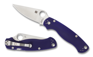 Spyderco Knives™ Para Military 2 Liner Lock C81GPDBL2 Dark Blue G-10 CPM S110V Stainless Steel Pocket Knife