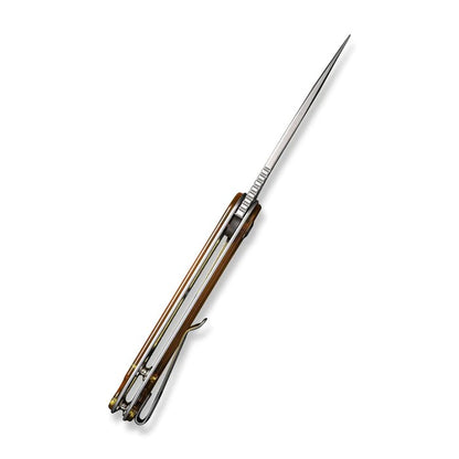 CIVIVI Knives™ Elementum Liner Lock C907A-4 Amber Ultem D2 Semi-Stainless Steel Pocket Knife
