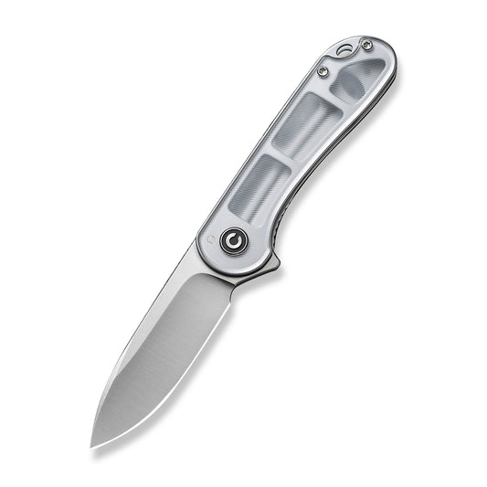CIVIVI Knives™ Elementum Liner Lock C907A-7 Translucent Polished Lexan D2 Semi-Stainless Steel Pocket Knife