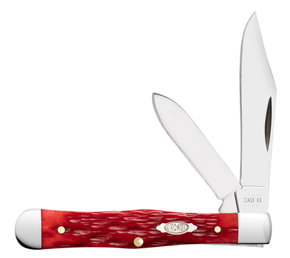 Case XX™ Knives Swell Center Jack 31959 Dark Red Bone Carbon Steel Pocket Knife