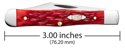 W.R. Case XX Knives Swell Center Jack 31959 Dark Red Bone Carbon Steel Pocket Knife