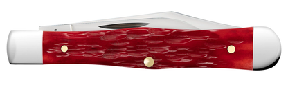 Case XX™ Knives Swell Center Jack 31959 Dark Red Bone Carbon Steel Pocket Knife