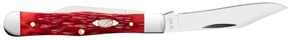 W.R. Case XX Knives Swell Center Jack 31959 Dark Red Bone Carbon Steel Pocket Knife