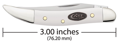 Case XX™ Knives Toothpick 63964 White Synthetic Pewter Stainless Pocket Knife