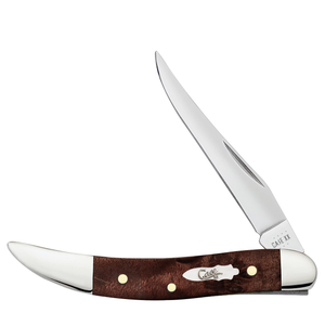 W.R. Case XX Knives Toothpick 64066 Smooth Maple Burl Wood Stainless Pocket Knife