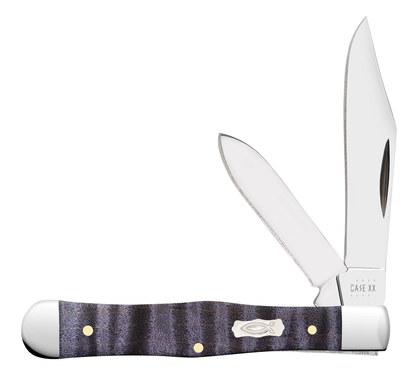 Case XX™ Knives Swell Center Jack 80543 Purple Curly Maple Wood Stainless Pocket Knife