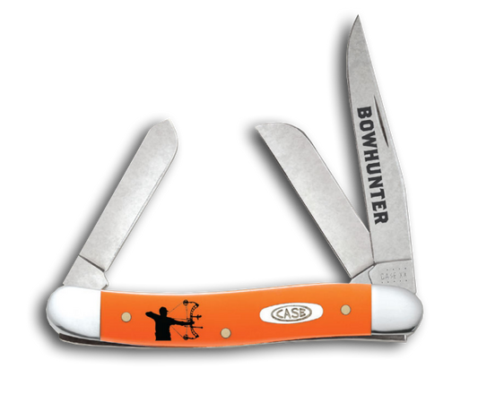 W.R. Case XX Knives Medium Stockman Bowhunter Orange Synthetic Stainless Pocket Knife AWTC18BH