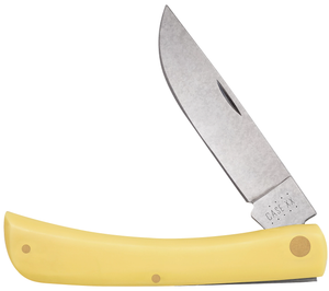 W.R. Case XX Knives Yellow Delrin Sodbuster Carbon Steel Pocket Knife 00038