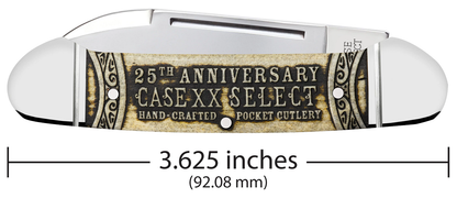 Case XX™ Knives Select 25th Ann 1/400 Canoe Natural Bone 10417 Pocket Knife