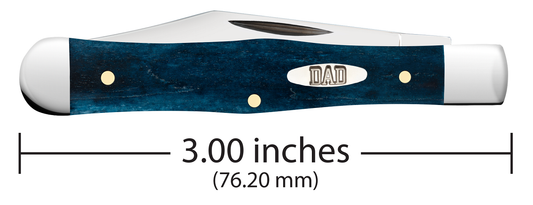 Case XX™ Knives Father's Day 'DAD' Swell Center Jack 10609 Blue Bone Pocket Knife