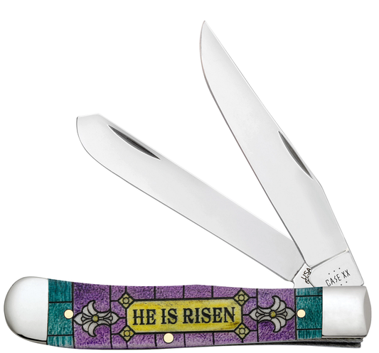 W.R. Case XX Knives 2023 Easter Color-wash Trapper 1/350 Stainless 10622 Pocket Knife