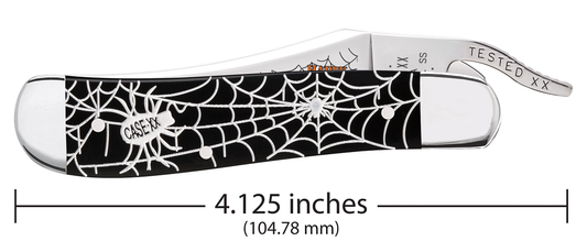 W.R. Case XX Knives Russlock Happy Halloween Black Delrin 10623 Stainless Steel Pocket Knife