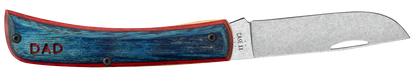 W.R. Case XX Knives Sod Buster Jr DAD Blue & Red Wood 10637 Stainless Pocket Knife