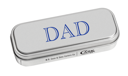 W.R. Case XX Knives Sod Buster Jr DAD Blue & Red Wood 10637 Stainless Pocket Knife