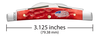 W.R. Case XX Knives Small Congress 10747 Standard Jig Dark Red Bone Stainless Steel Pocket Knife